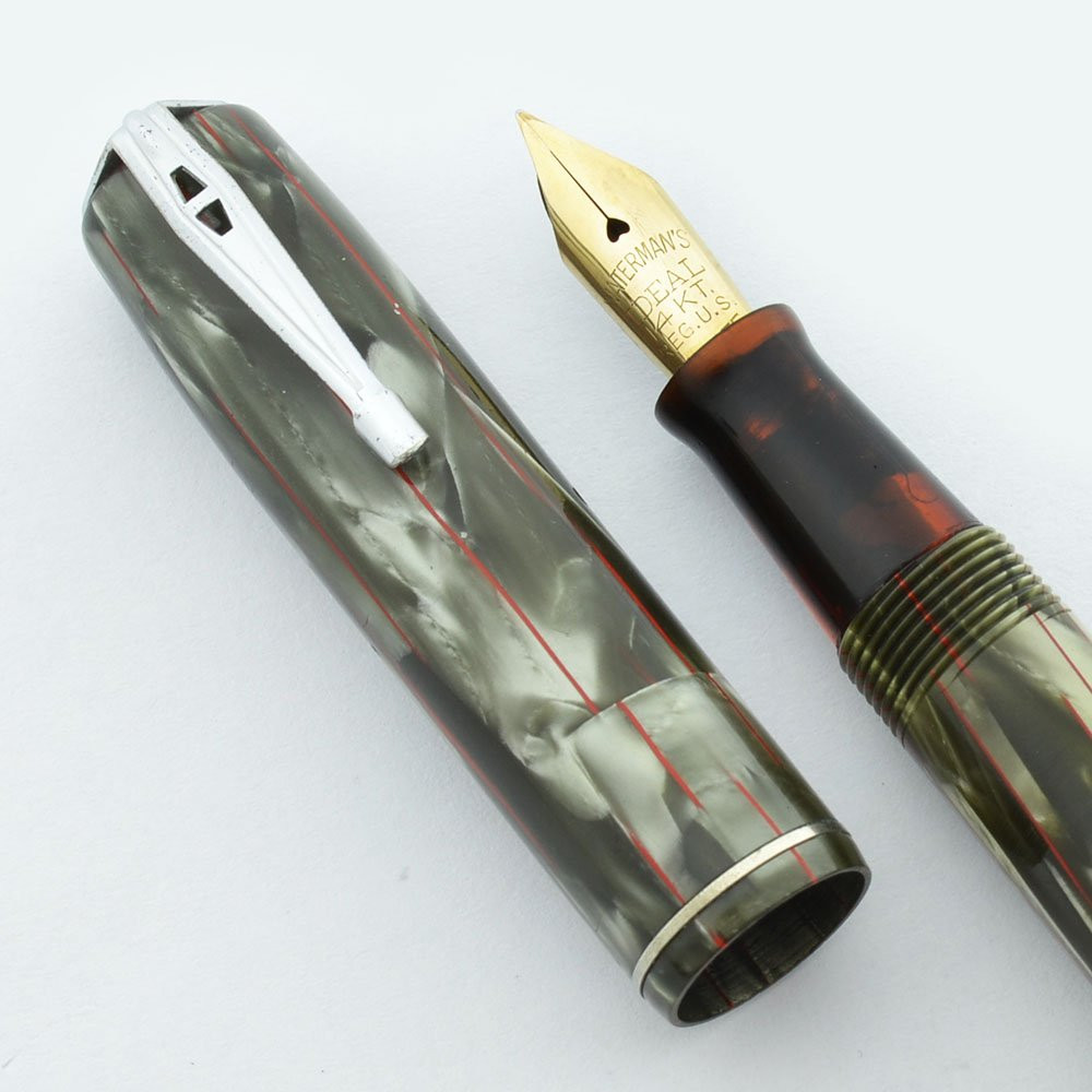 Waterman 3V Fountain Pen - Black, Fine Full Flex (Very Nice, Restored)