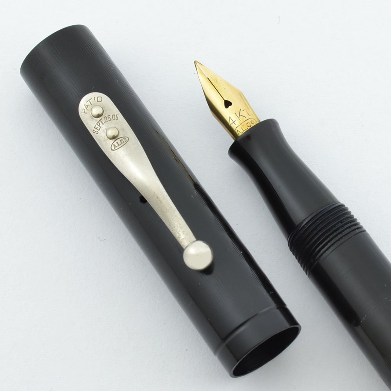 Aiken Lambert Capitol Educator Lever Fill - BCHR, Flexible Extra Fine 14k Nib (Excellent, Restored)