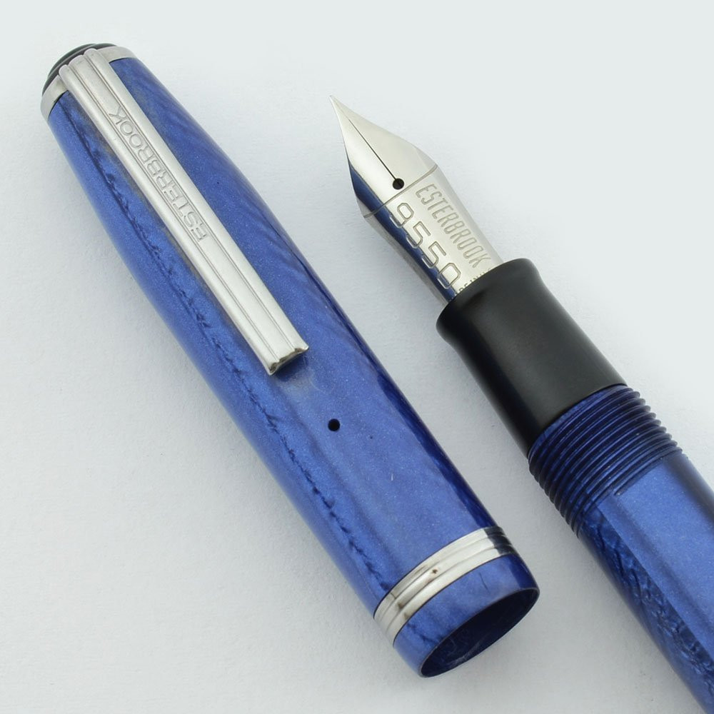 Esterbrook SJ Fountain Pen - Blue, 9550 Extra Fine Nib (Near Mint
