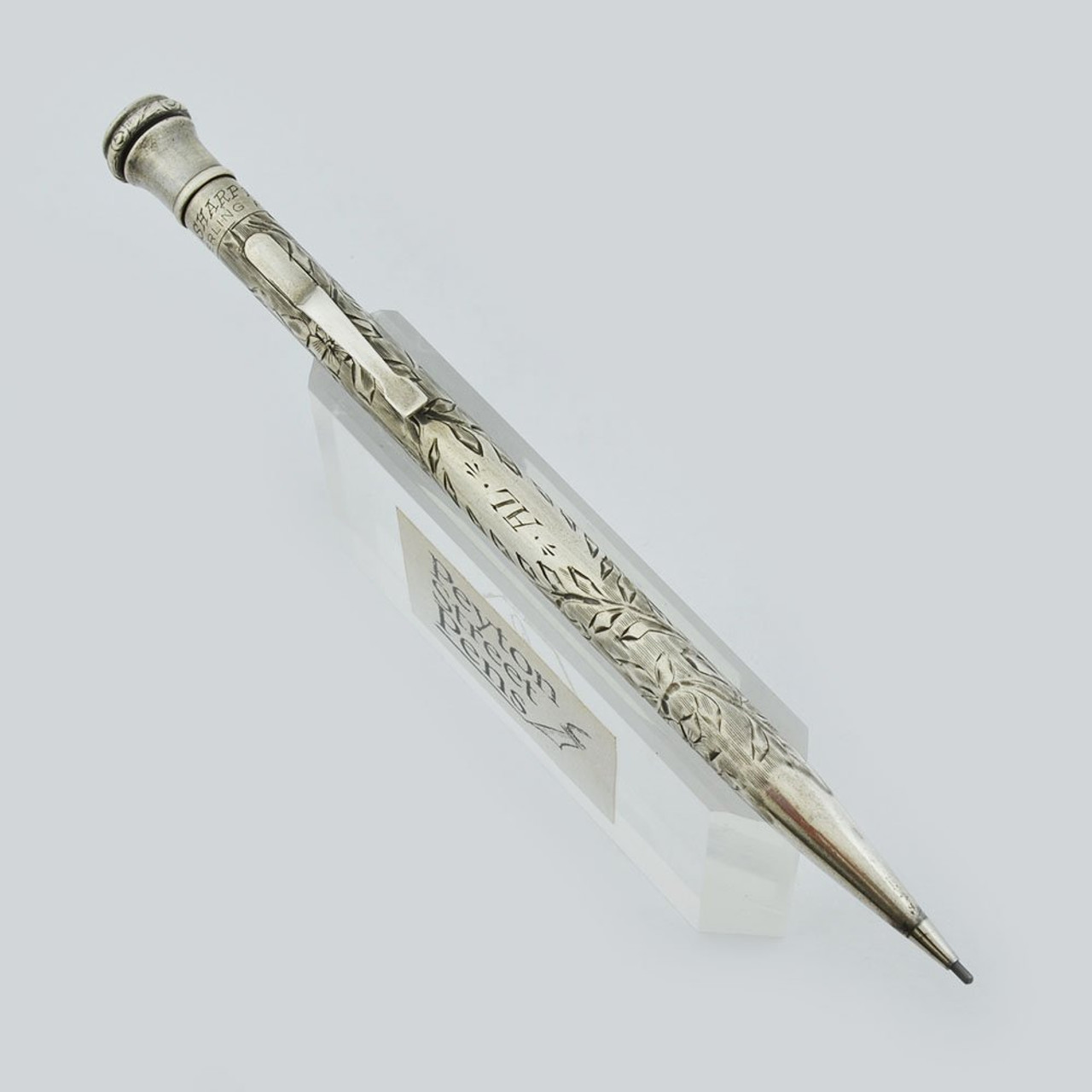 Wahl Eversharp Early Mechanical Pencil - Sterling, Engraved Floral Design (Excellent, Works Well)