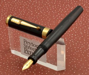 Mabie Todd Swan 142/32 Fountain Pen - BHR, Gold Trim, Fine