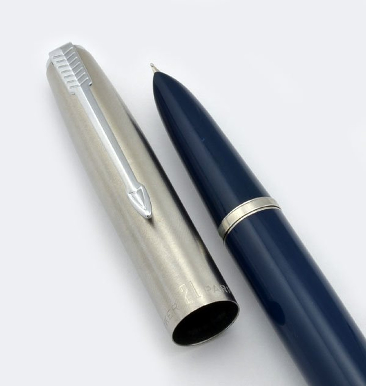 Parker Super 21 Fountain Pen - Blue, Fine (Very Nice)