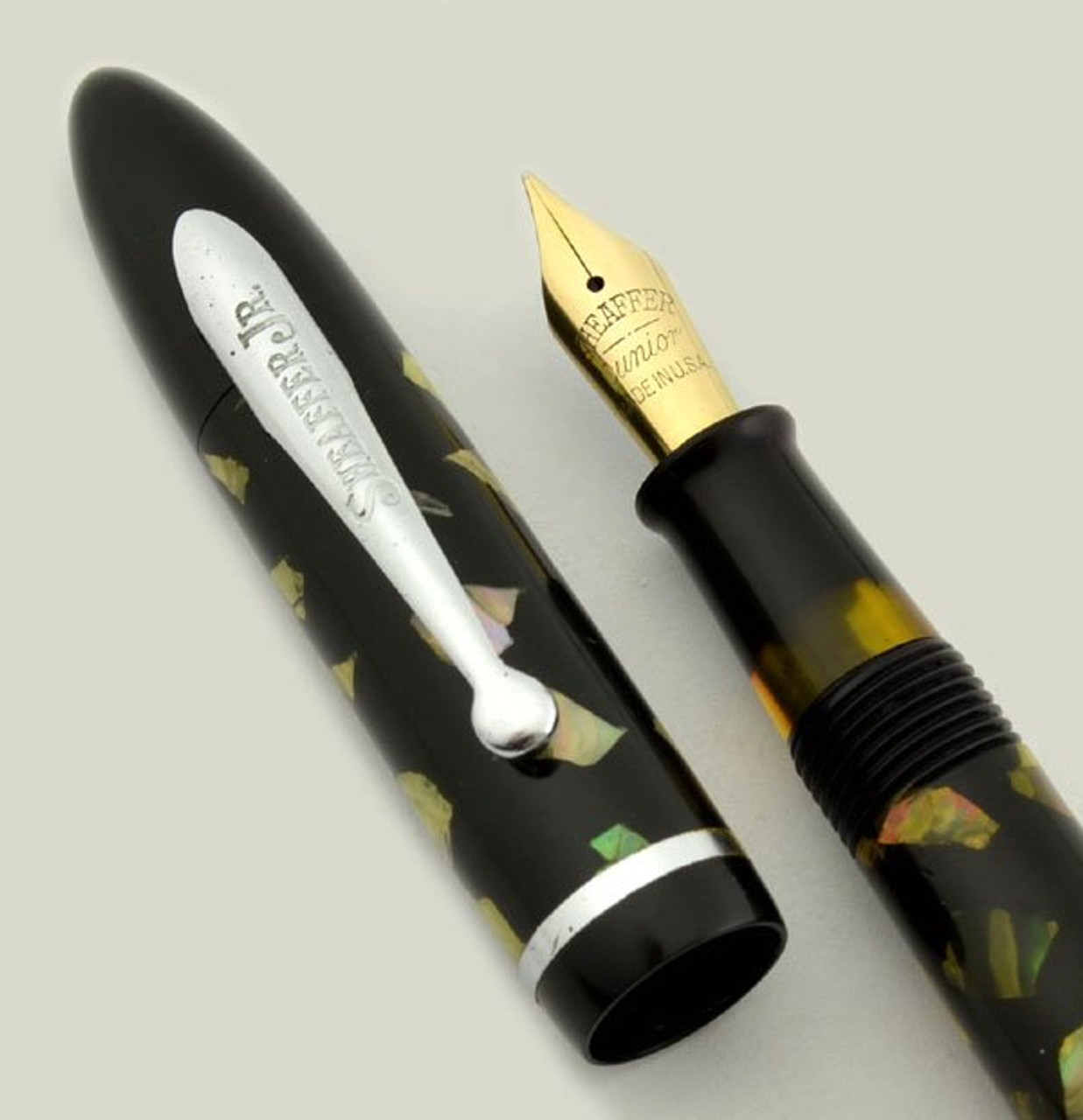 Sheaffer Balance Junior Fountain Pen Set - Rose Glow, Medium Flexible Nib (Very Nice, Restored) Sheaffer Balance Junior Fountain Pen Set - Rose Glow, Medium Flexible Nib (Very Nice, Restored)