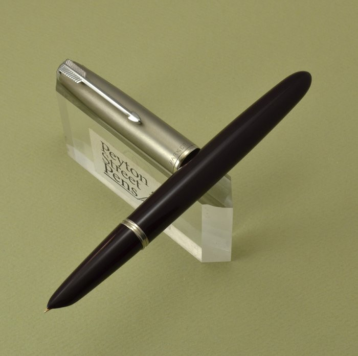 Parker 51 Aerometric Demi Fountain Pen - 1948, Black, Lustraloy