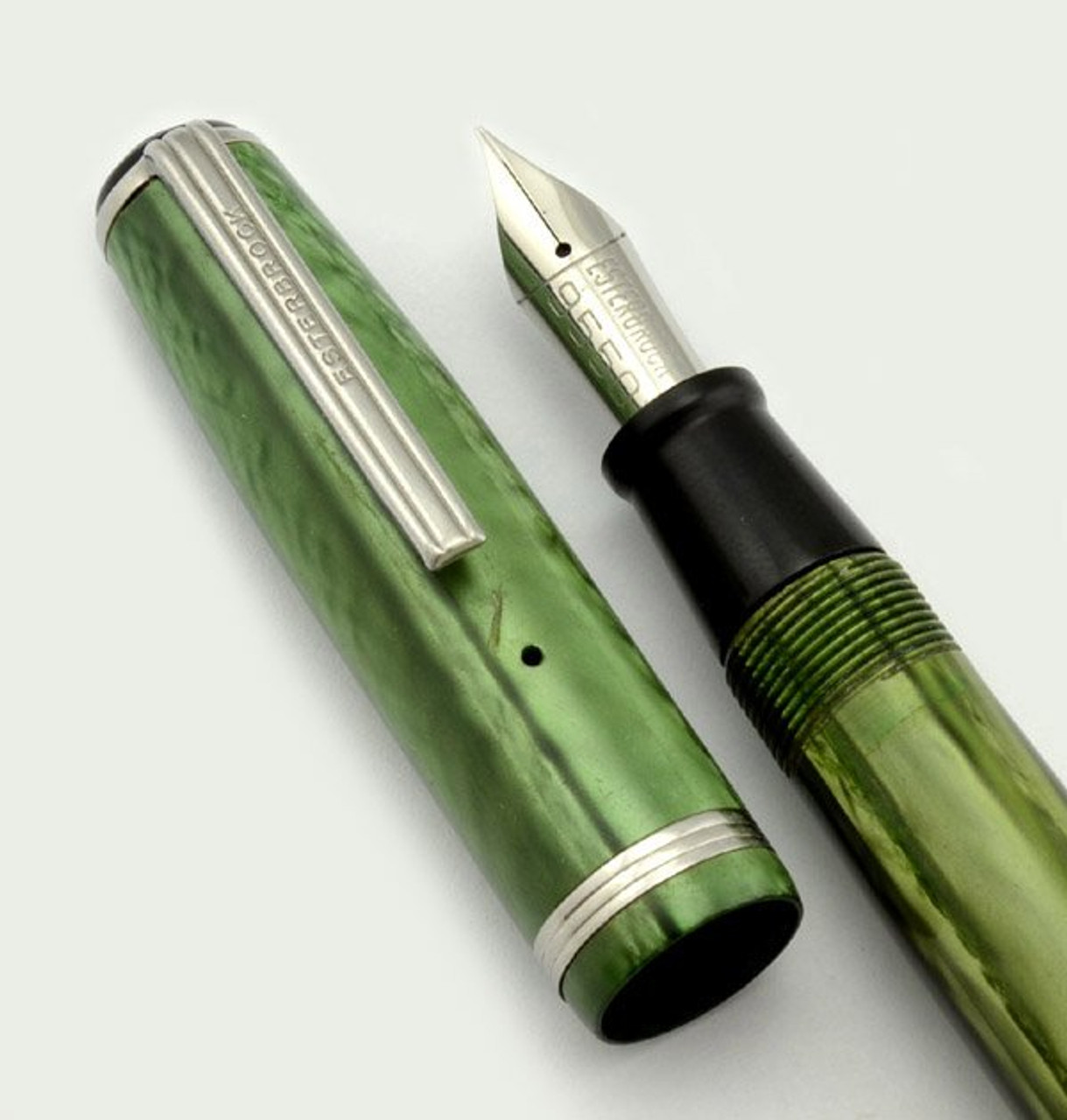 Esterbrook J Fountain Pen - Green, 9550 Extra Fine Nib (Very Nice, Restored)