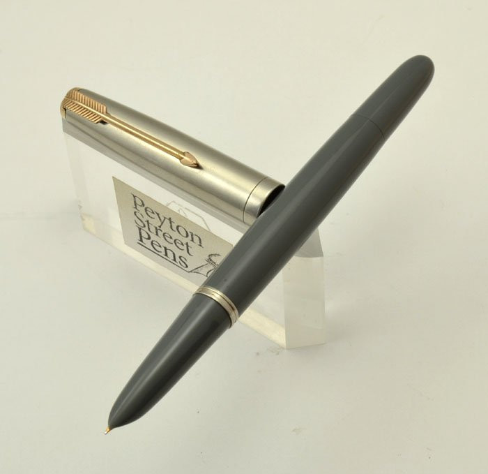 Parker 51 Vacumatic 1948 - Grey, Lustraloy Cap, Arrow Clip, Extra