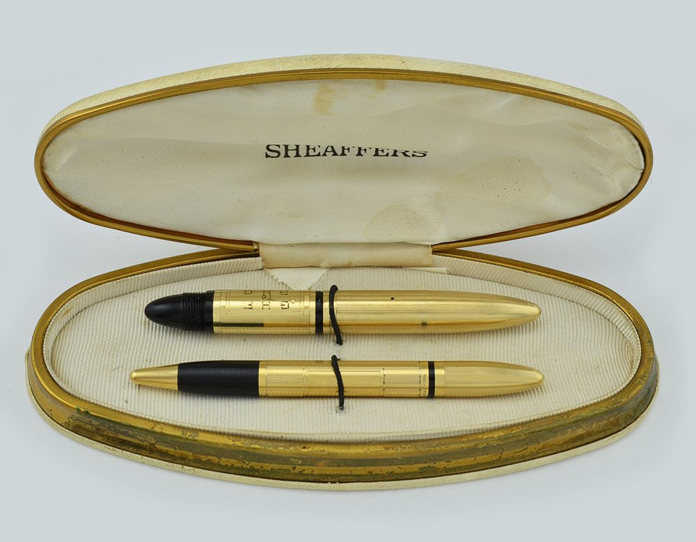 Sheaffer Tuckaway 1st Edition Lifetime Set - GF Finish, Lever Fill