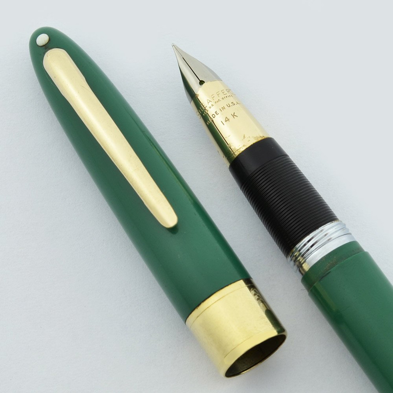 Sheaffer Valiant Snorkel 1950s - Black, Medium (Excellent