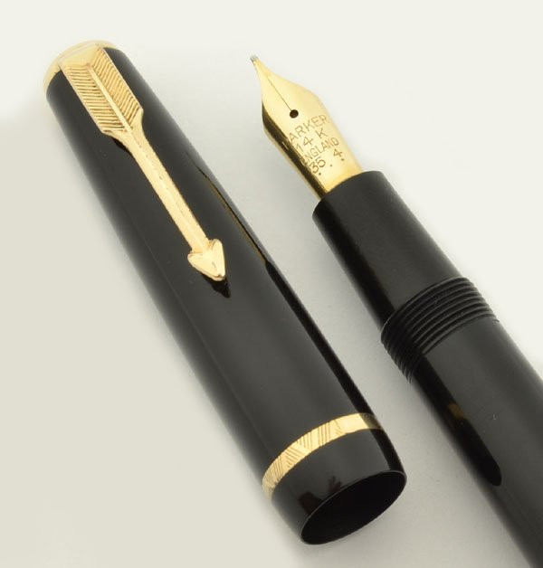Parker Duofold UK - New Standard, Red, Aerometric, Broad