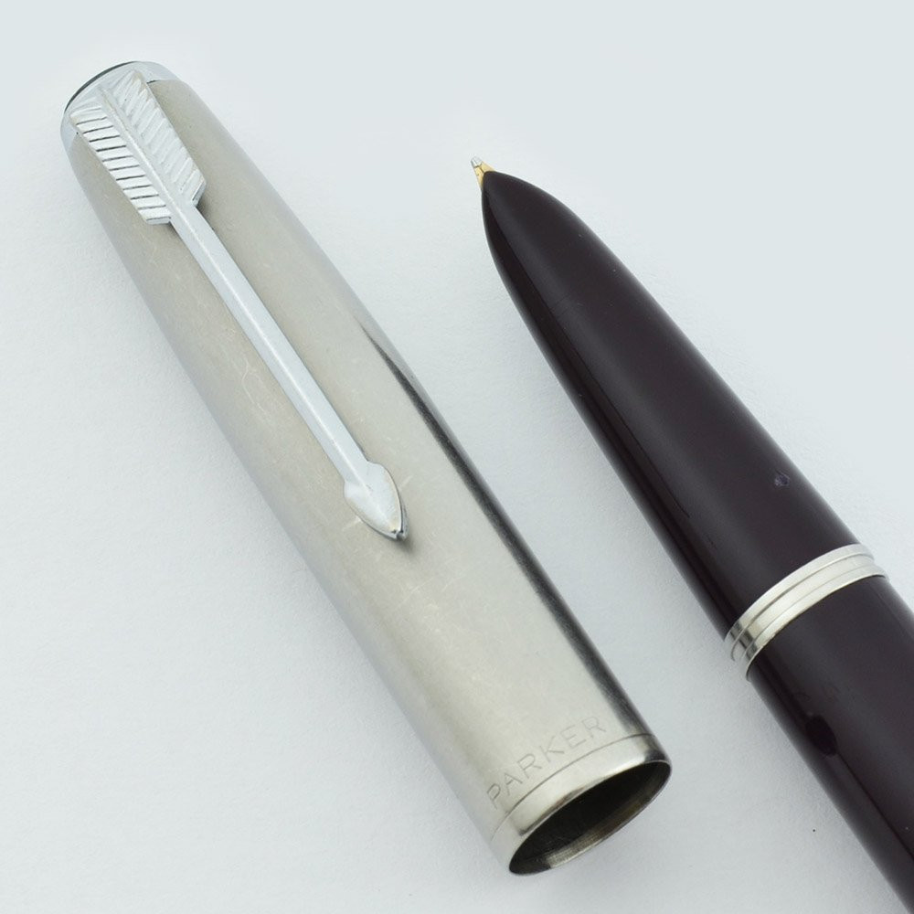 Parker 51 Aerometric Fountain Pen -1948, Plum, Demi Size