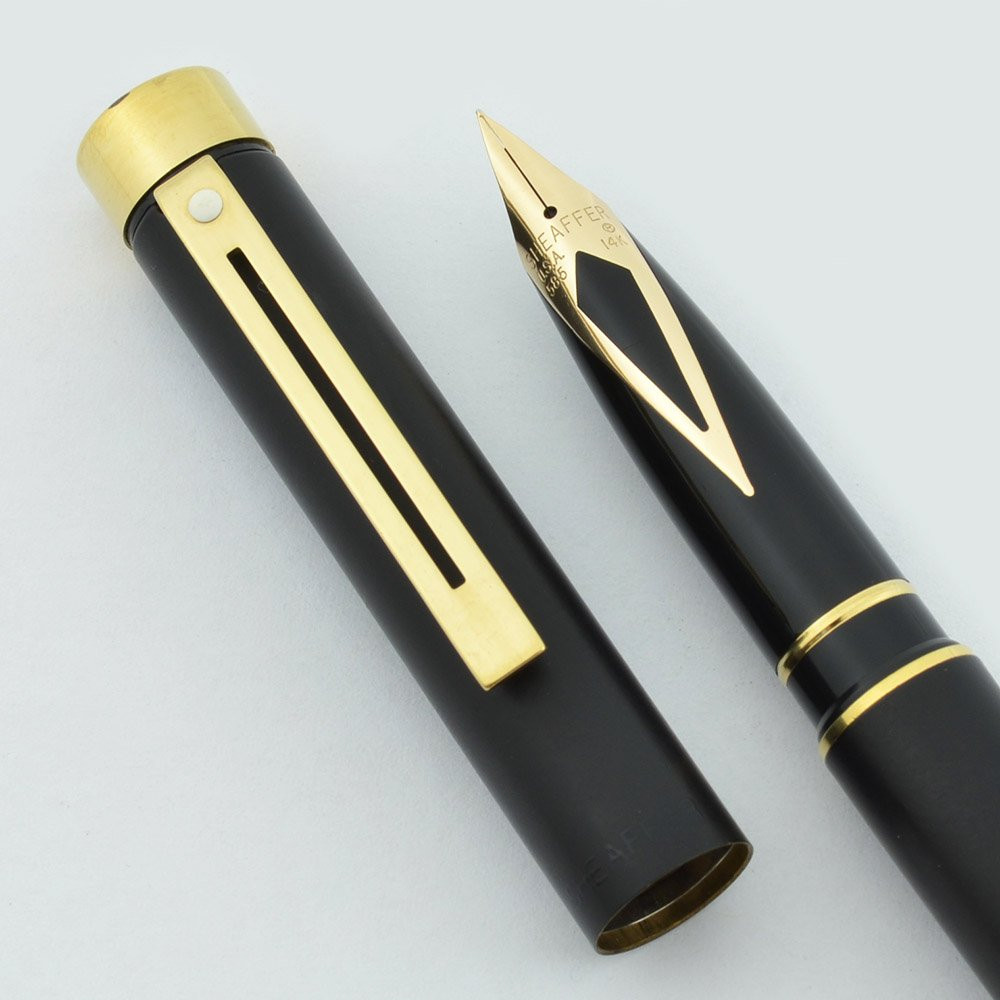 Sheaffer TARGA 1003 Matte Black Fountain Pen - Later Version, 14k