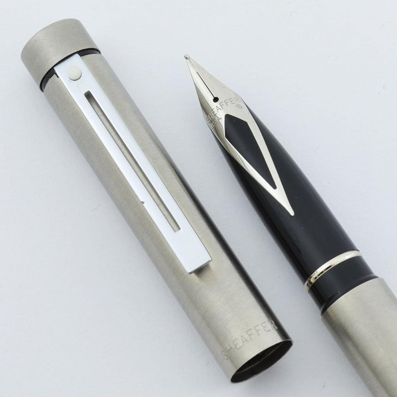 Sheaffer TARGA 1001 Fountain Pen - Later Version, Medium Steel Nib (Excellent, Works Well) - 8262