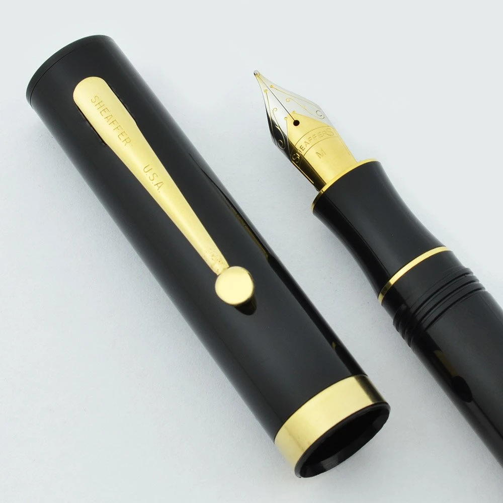 Sheaffer No Nonsense Rolling Ball Fountain Pen - Yellow w Chrome