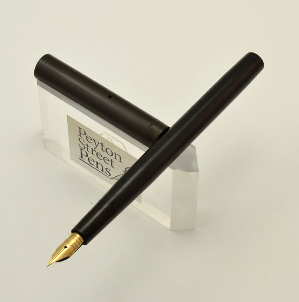 Waterman 12 Fountain Pen - Eyedropper, Black Hard Rubber, Flexible New York Nib (Excellent, Restored)