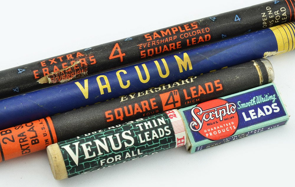 Vintage Pencil Lead Selection in Original Packaging