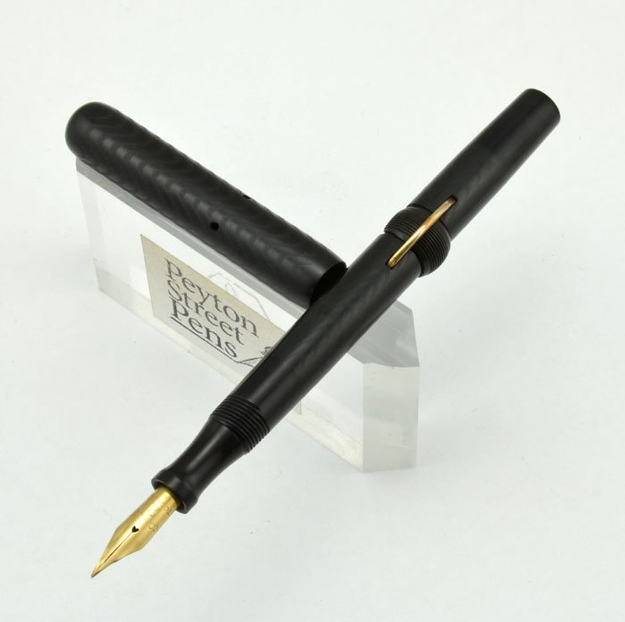 Conklin Crescent 25 Fountain Pen - BCHR, Fine Wet Noodle 14k Nib (Superior, Restored)