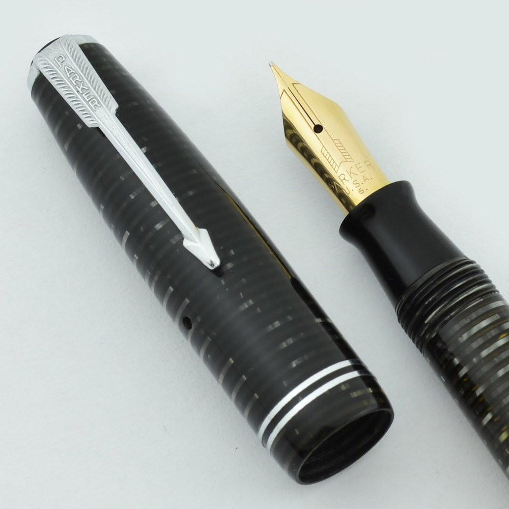 Parker Vacumatic Junior Fountain Pen - 1947, Grey Pearl, Extra Fine ...