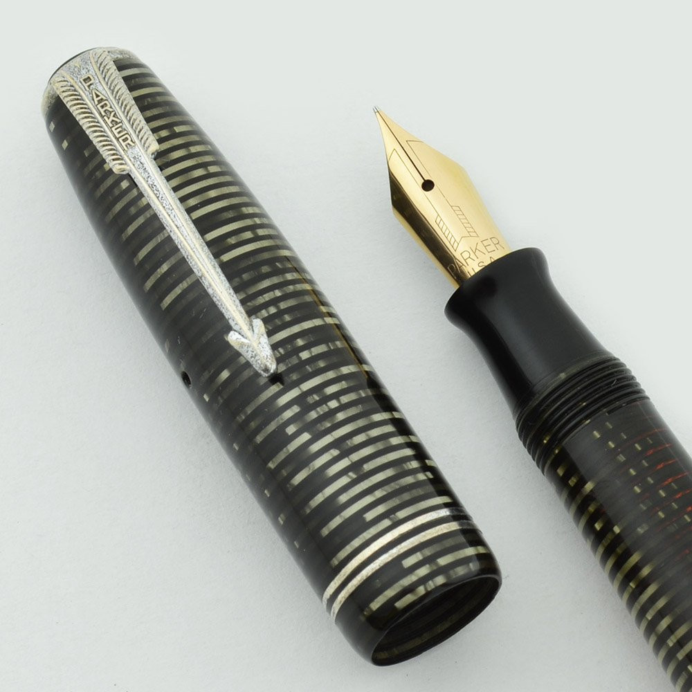 Parker Vacumatic Junior Fountain Pen - 1947, Grey Pearl, Extra Fine ...