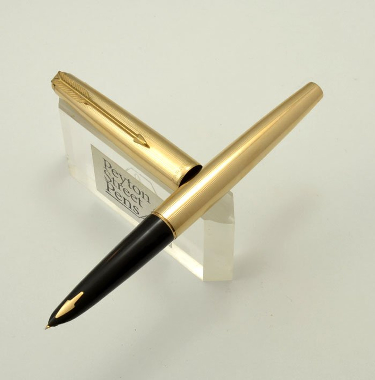 Parker 61 Signet Fountain Pen - Gold Filled, Fine  (Excellent, Personalized "PNG")