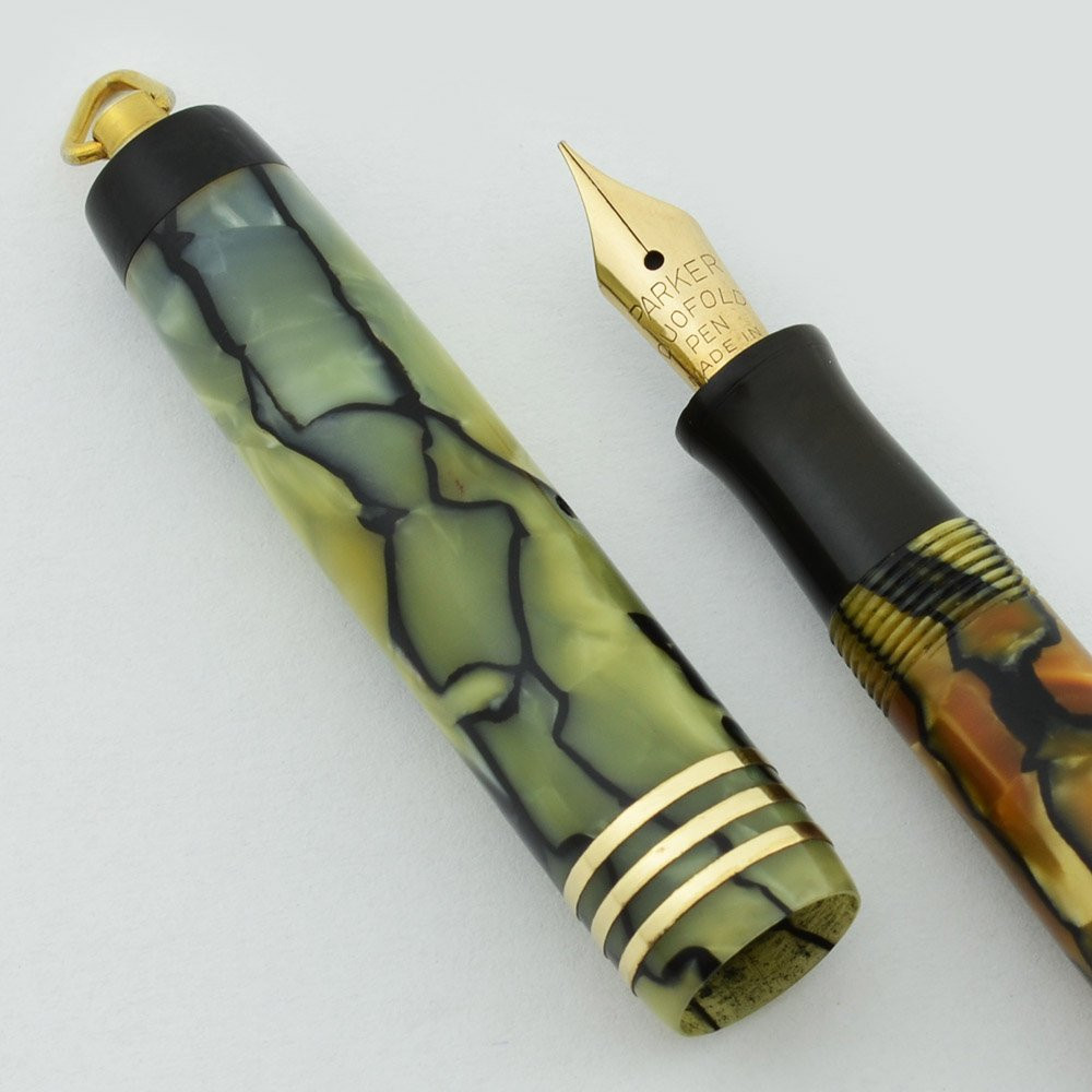Parker Lady Duofold Fountain Pen - Streamline Ring Top, Moderne