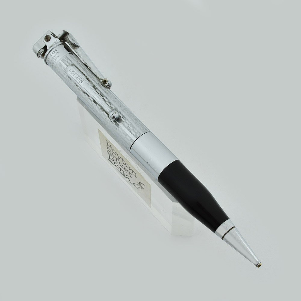 RONSON Penciliter ペンシル&ライター　ヴィンテージ Ronson Vintage First Generation Penciliter - Chrome Plate & Green