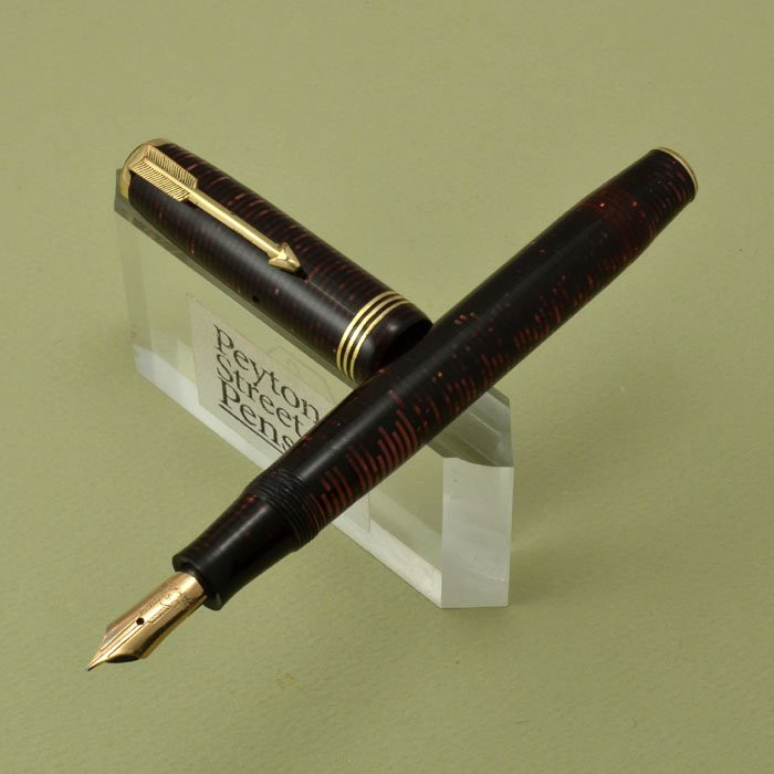 筆記具 PARKER Vacumatic pencil 1930s 1.18 red Parker Vacumatic Standard Fountain Pen - 1930s, Double Striped