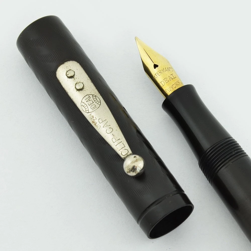 Waterman 52 Fountain Pen - BCHR, Nickel Trim, Flexible New York #2 Nib (Excellent, Restored)