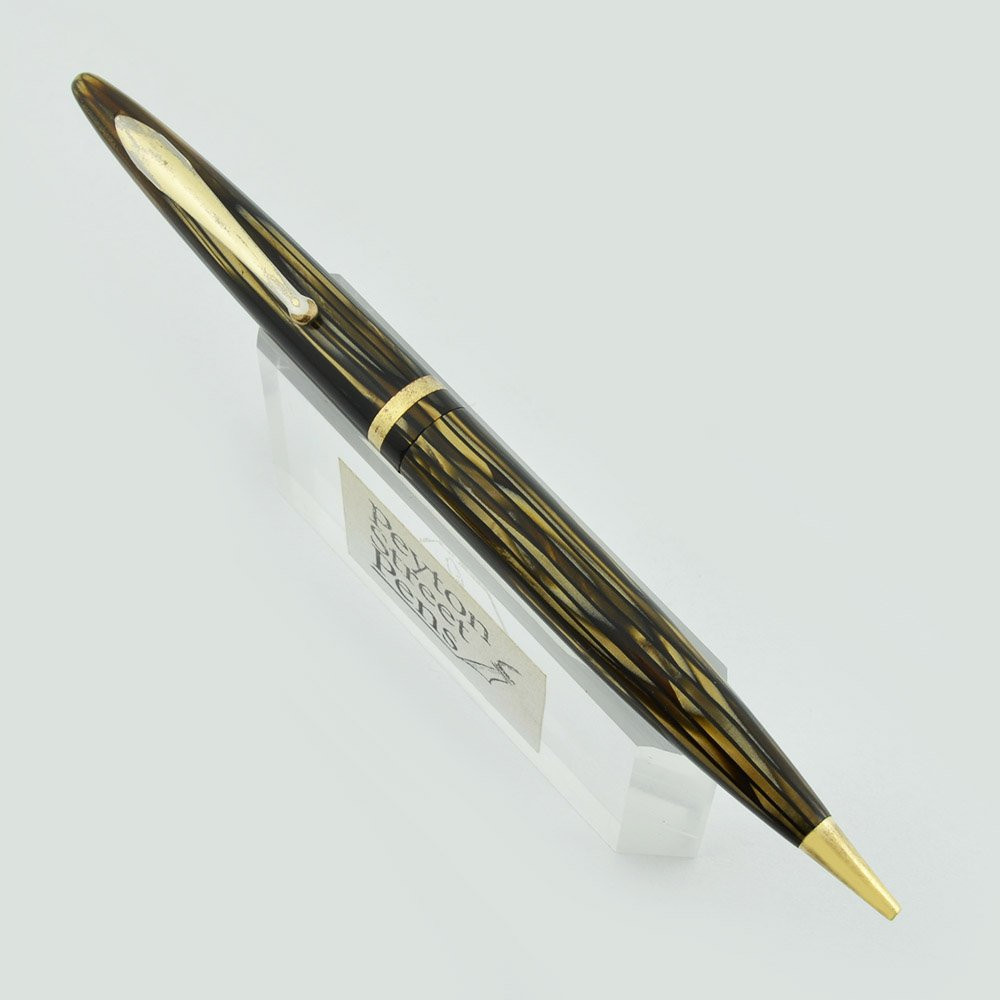 Sheaffer Balance Mechanical Pencil - Oversize Golden Brown Striated (Very Nice, Works Well)