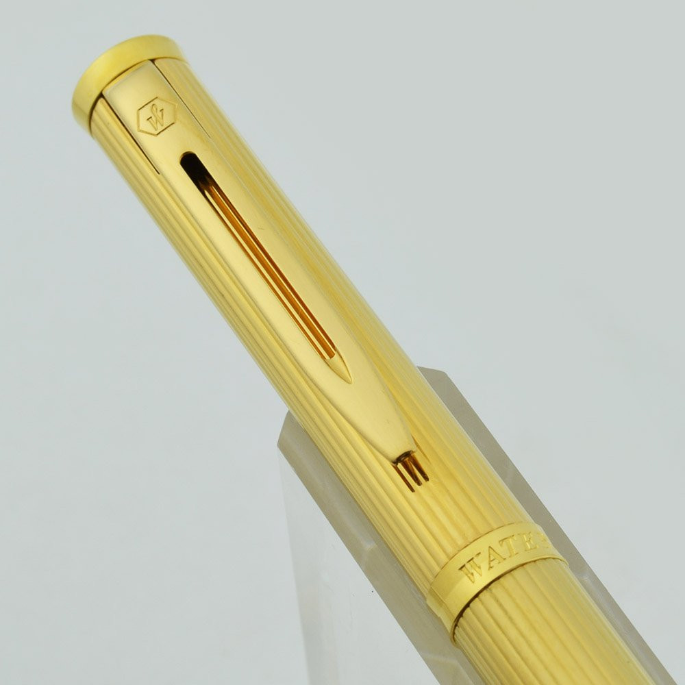 Waterman Preface Ballpoint Pen - Red Marble, Gold Trim (New Old Stock)
