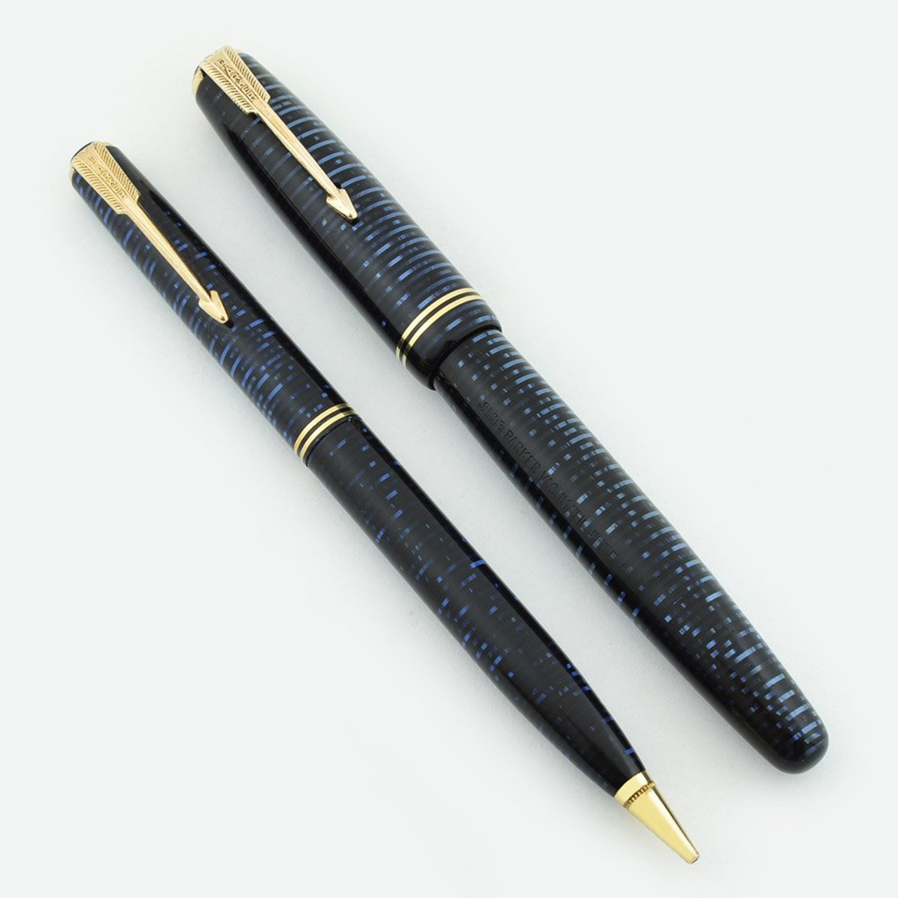 万年筆  perker 182 Parker Vacumatic Fountain Pen & Pencil Set - 1948 Full Size
