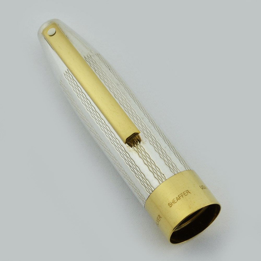 Sheaffer Legacy Heritage Fountain Pen Cap Sterling Barleycorn with