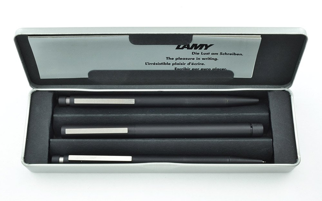 Lamy CP1 Fountain Pen Set - w Ballpoint & Pencil, Matte Black, Broad ...
