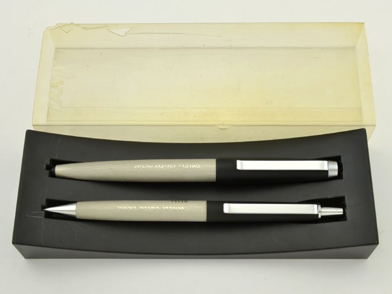 Lamy 26P 125 Set Fountain Pen & Pencil Set - Brushed Chrome