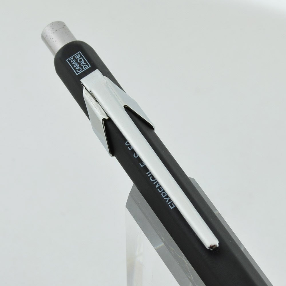 Caran D'Ache Fixpencil F-S 50 - .5mm Lead, Multifaceted Black w Chrome Trim  (Near Mint)