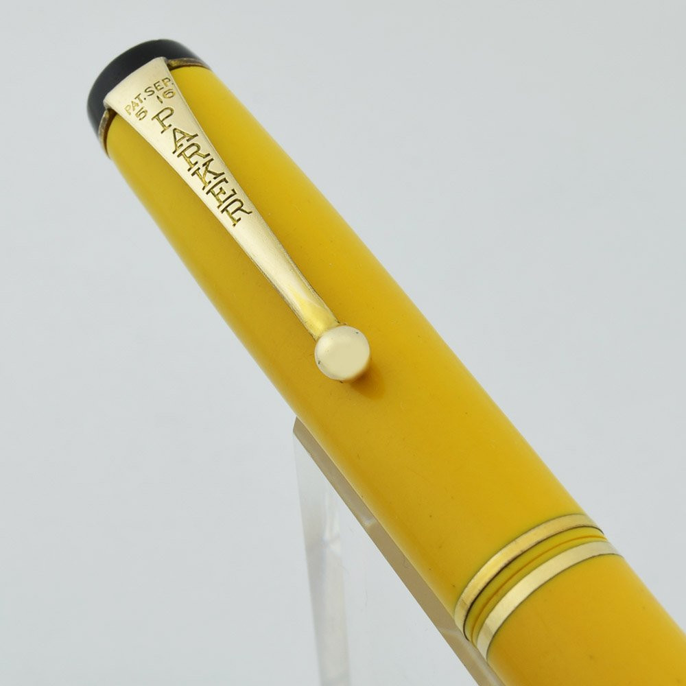 Parker Duofold Streamline Mechanical Pencil - Senior Size, Mandarin Yellow (Very Nice, Works Well)