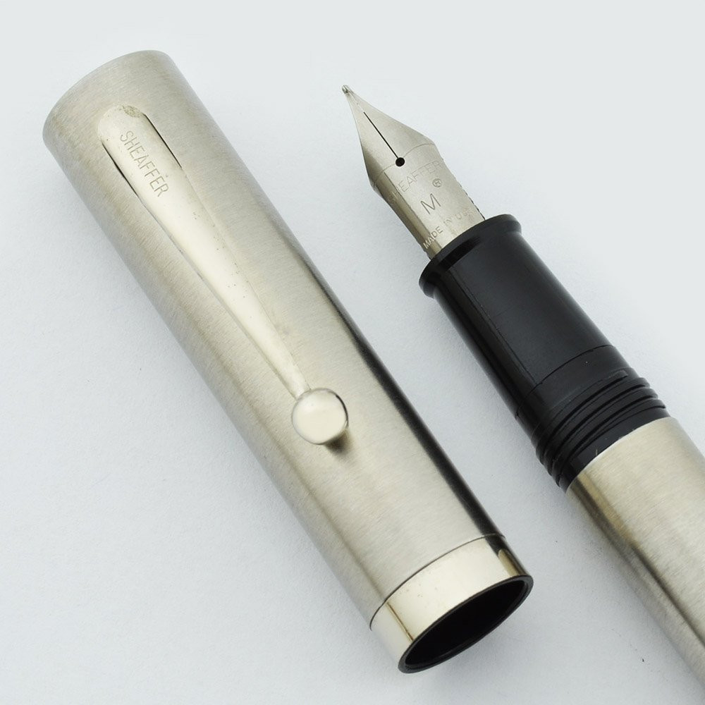 Sheaffer No Nonsense Fountain Pen - Stainless Steel, CT, Steel Nib