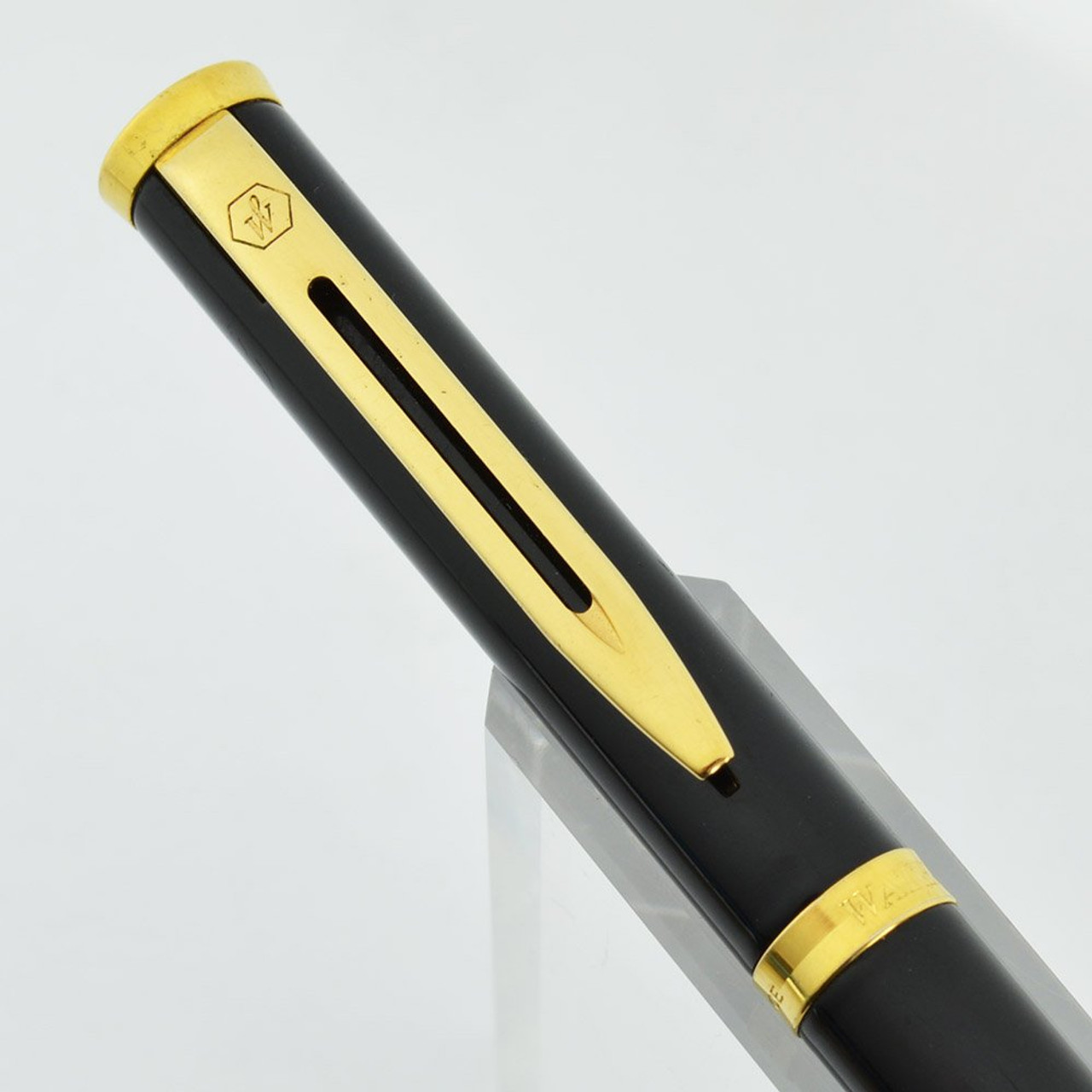 Waterman Preface Ballpoint Pen - Black Lacquer, Gold Trim (Very Nice)