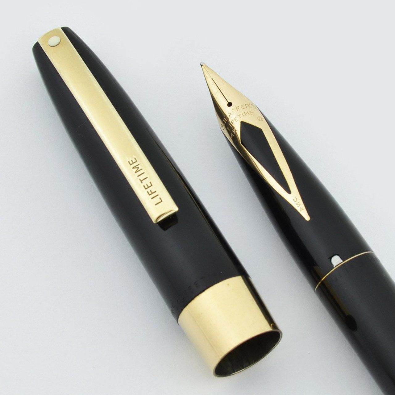 Sheaffer Imperial IV Lifetime Fountain Pen - Cartridge Version, Black, 14k Fine Nib (Very Nice, Works Well)