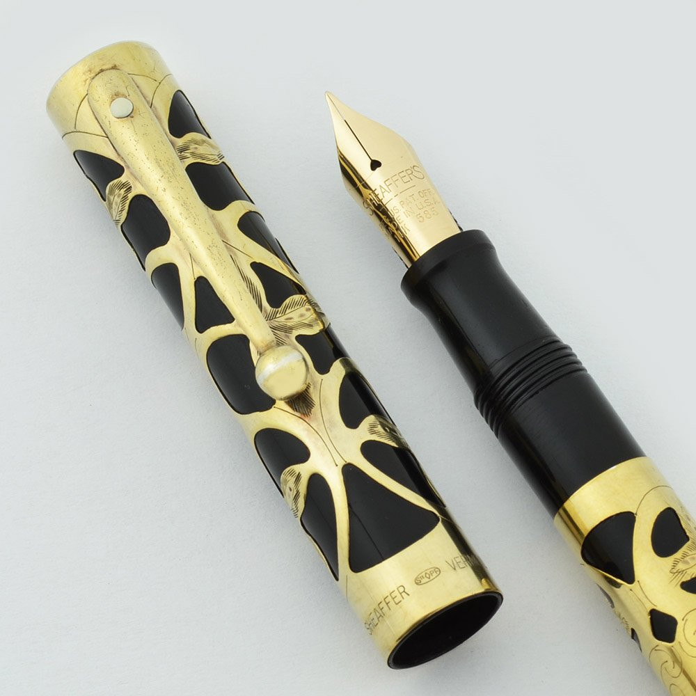 Sheaffer Nostalgia Fountain Pen - Vermeil Filigree Overlay, 14k