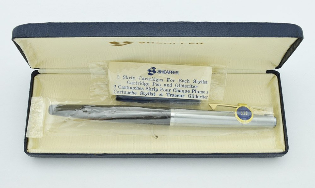 Sheaffer Stylist Fountain Pen - Black w Chrome GT Cap, Fine