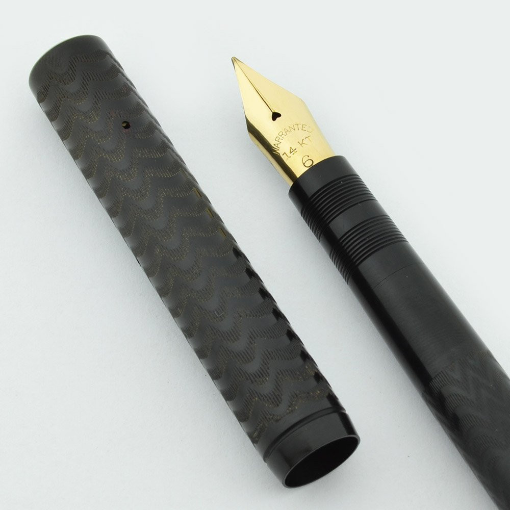 Rival Fountain Pen  - New York, BCHR, Eye Dropper, Full Flex (Excellent +, Works Well)