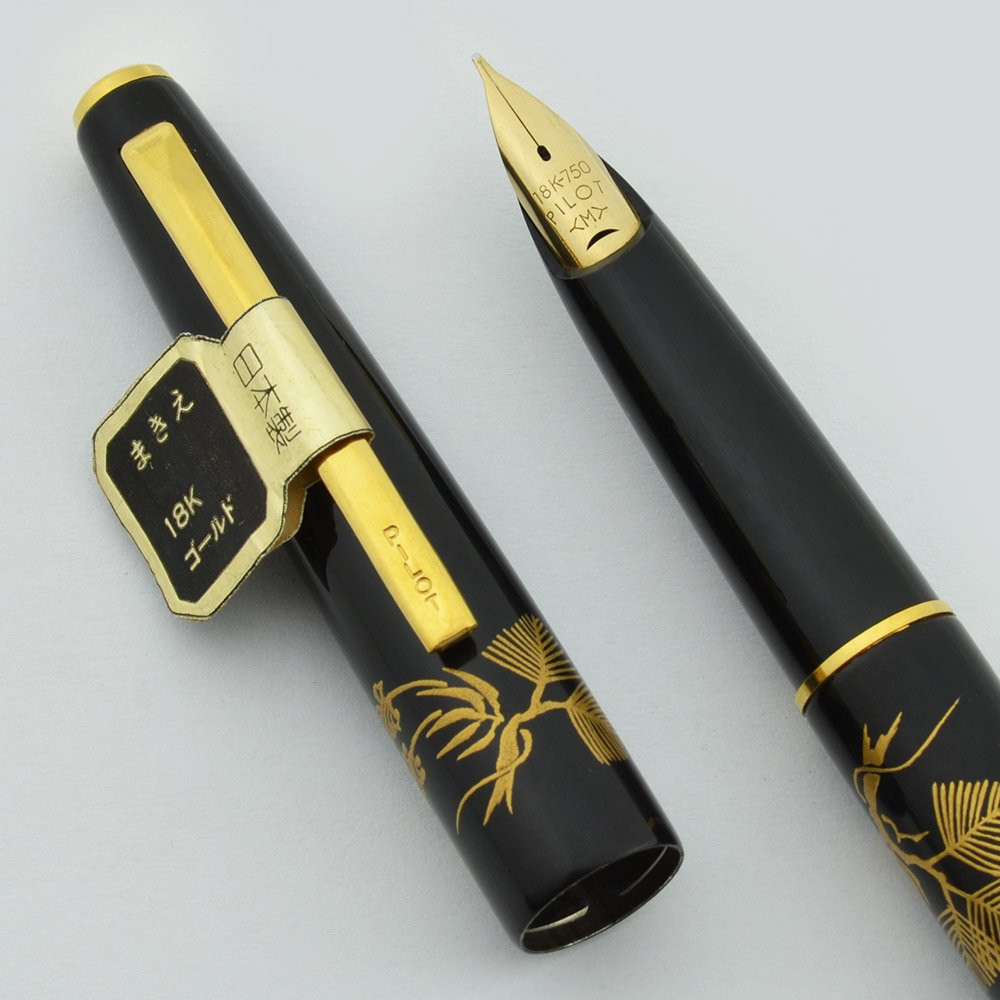Pilot Fountain Pen, 1970's - Maki-e, Aerometric Filler, 18K nib