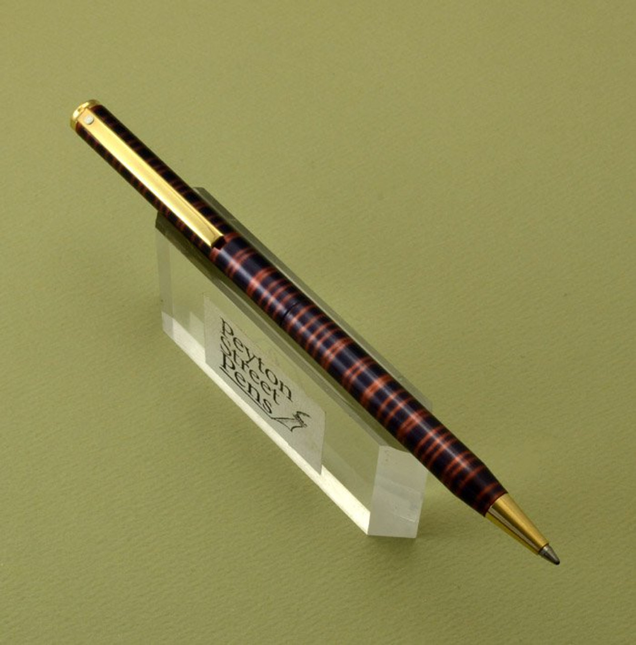 Sheaffer Fashoin Ballpoint Pen - Ringed/Striped with Gold Trim (Mint)