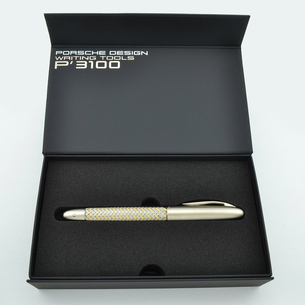 Porsche Tec Flex P'3110 Fountain Pen (Made by Pelikan) - Steel and