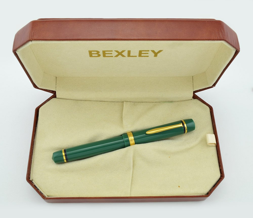 Bexley Equipoise Fountain Pen Colorado Green, 14k Medium Nib (Excellent +, In Box) Peyton