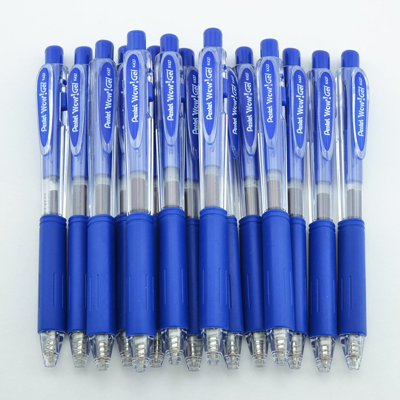 Pentel Wow! Gel Pen (K437) - Transparent Blue, Blue Ink, Medium Tip (Bulk  Lot) - Peyton Street Pens