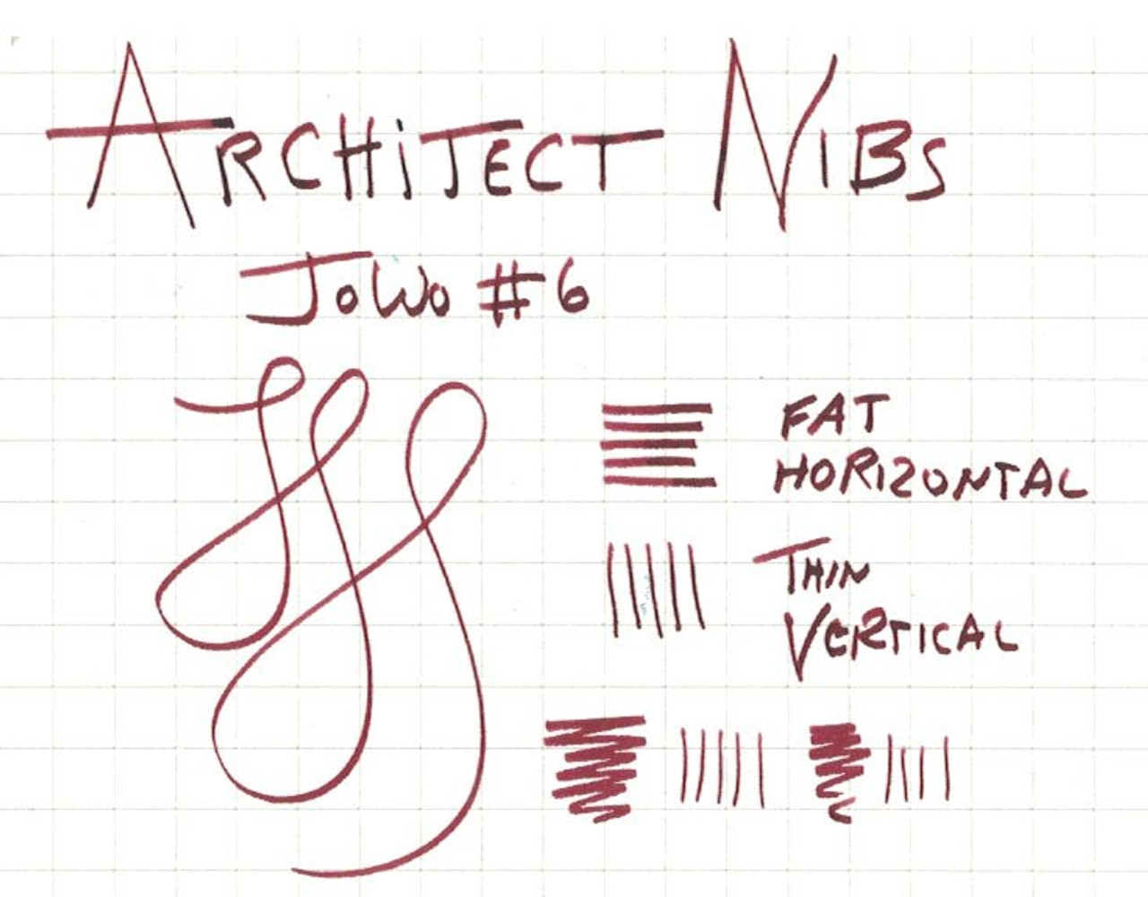 JoWo #6 Polished Steel Broad Nib - Architect Grind