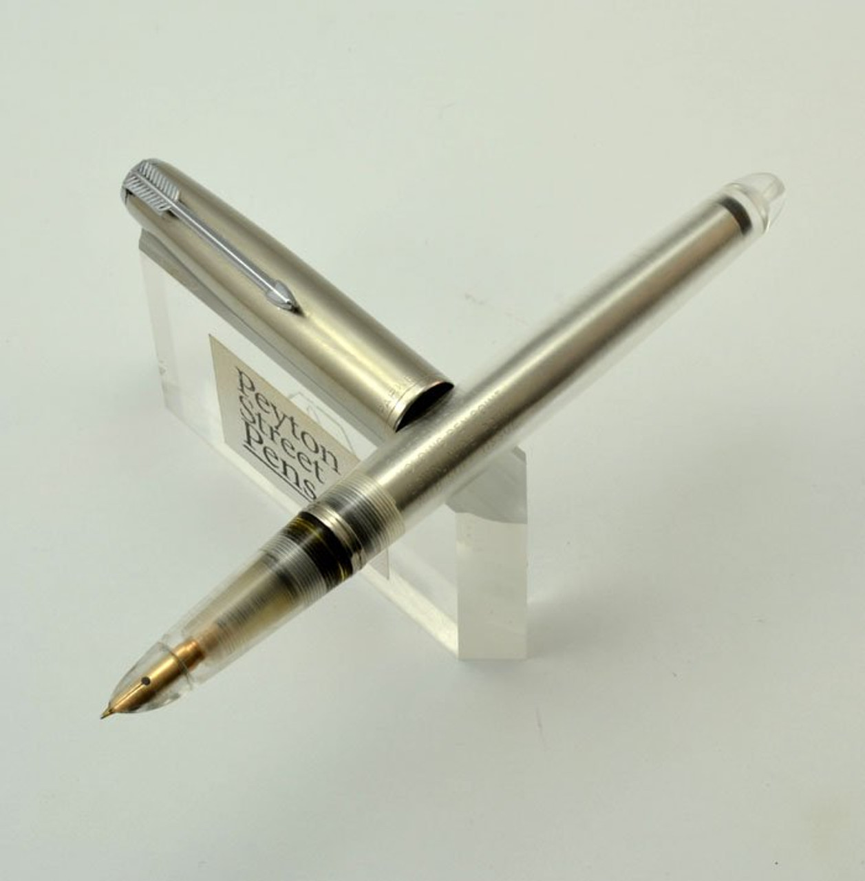 Parker 51 Aerometric Fountain Pen - Demonstrator Body, Lustraloy Cap, Fine (Excellent)