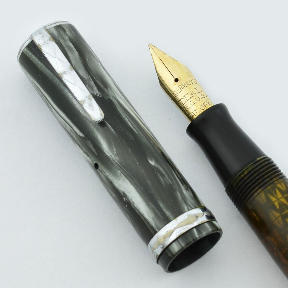 Waterman Lady Patricia Fountain Pen - Ink Vue, Grey Lace, Chrome