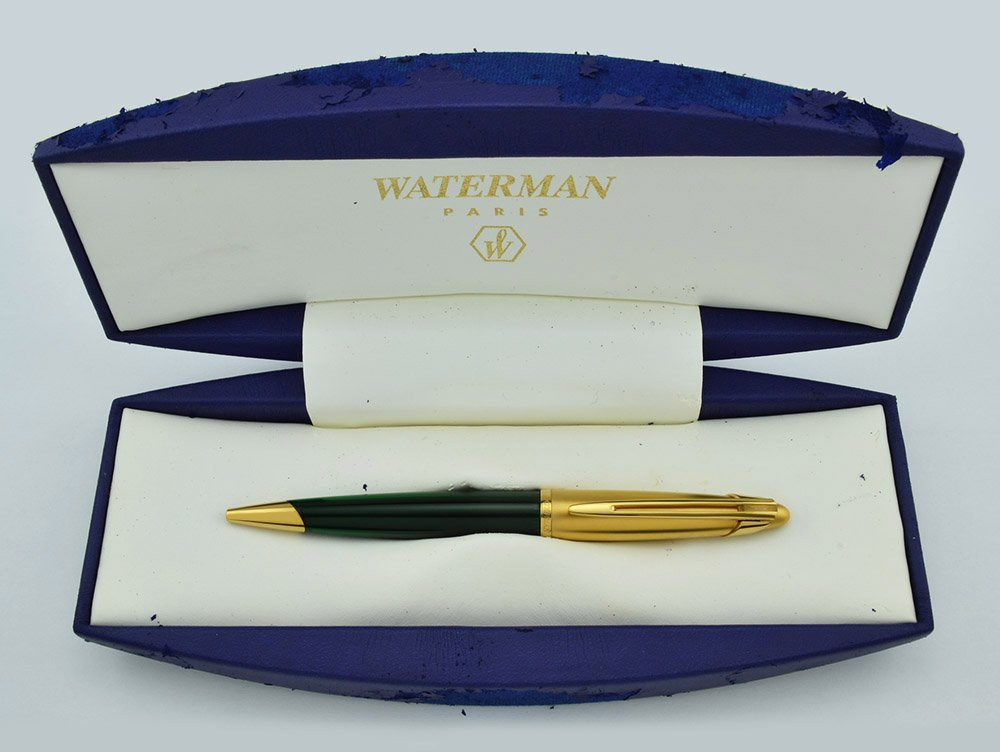 Waterman Edson Ballpoint Pen - Emerald Green (Near Mint in Box